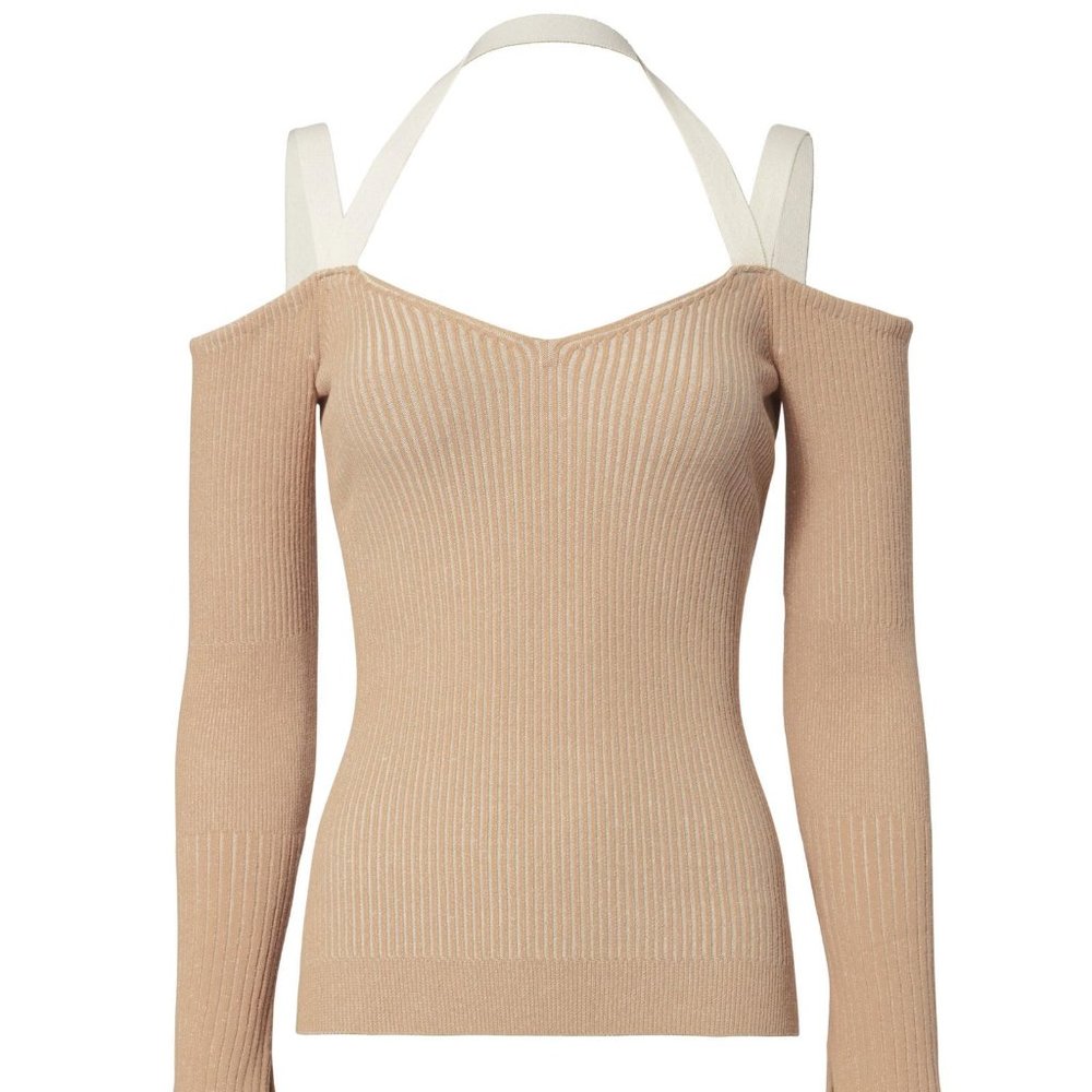 RONNY KOBO Off the Shoulder Strappy Top Medium